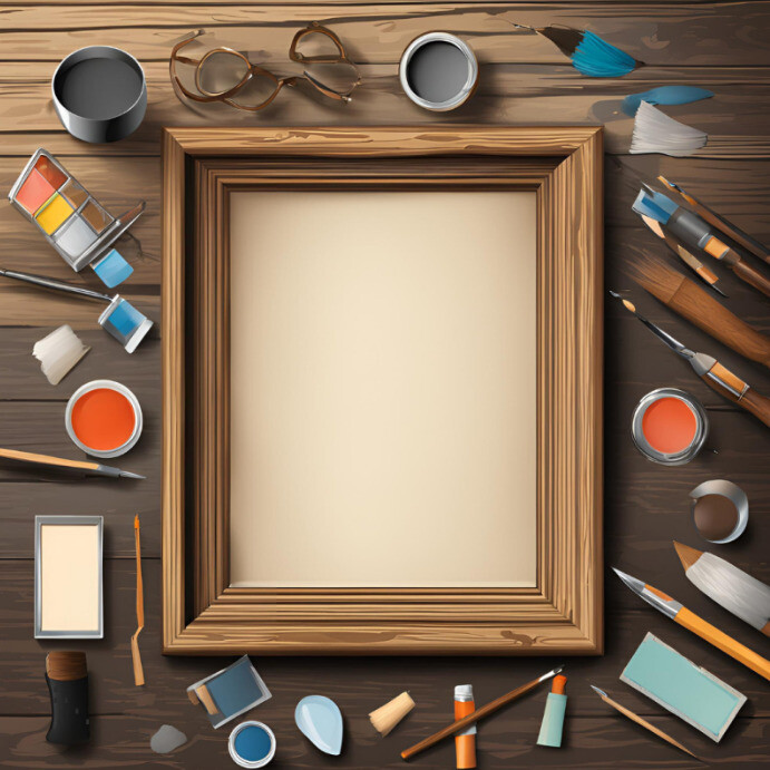 blank picture frame mockup background Template | PosterMyWall