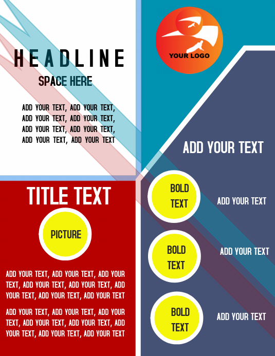 Blank School, corporate design Template Flyer (US Letter)
