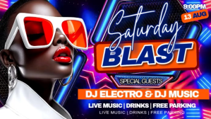 blast saturday party flyer Digitale Vertoning (16:9) template