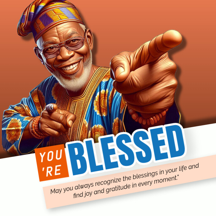 Blessed Instagram Post template