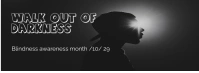 Blindness awareness month Facebook cover Ikhava Yesithombe se-Facebook template