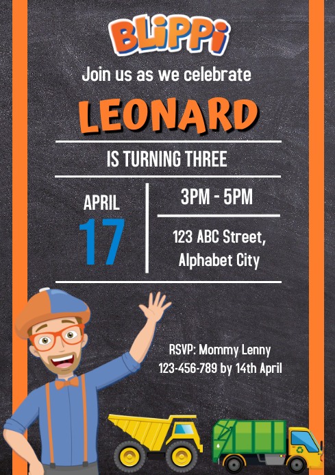 Who is adam22 dating now? girlfriend info & family background Copy of Blippi Birthday Invitation 9 | PosterMyWall