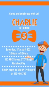 Blippi Birthday Invitation Template | PosterMyWall