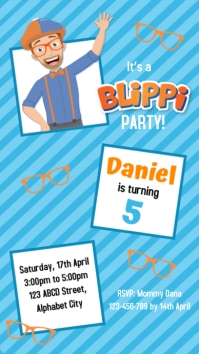 Blippi Birthday Invitation Template | PosterMyWall