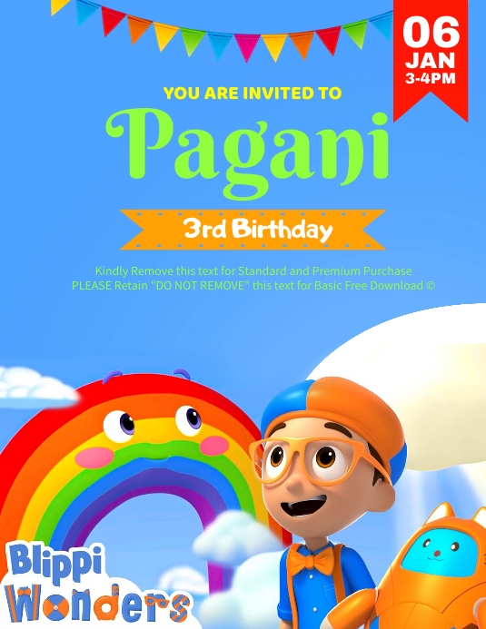 Blippi Template | PosterMyWall