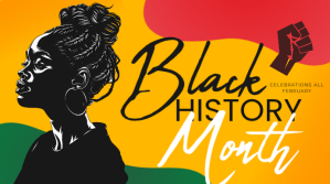 สีส้ม Black History Month Celebration Digitalt display Template