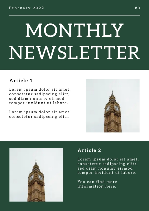 Block Newsletter Template | PosterMyWall