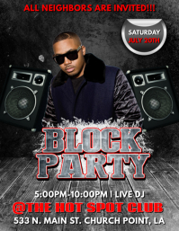 BLOCK PARTY CONCERT FLYER TEMPLATE | PosterMyWall