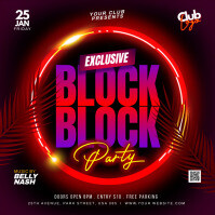 Fall Block Party Flyer Editable Template | PosterMyWall