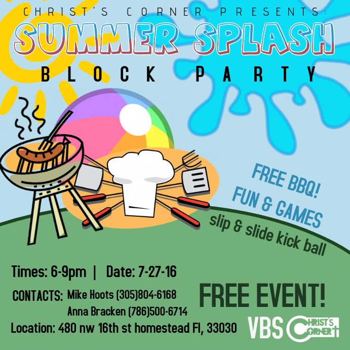 Block Party Flyer Templates Message Instagram