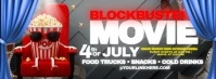 Blockbusters Movie 4th Of July; Indepence Day Facebook Cover Photo template