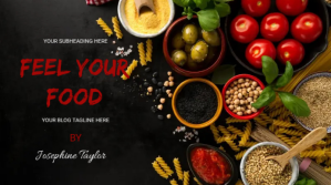黑色 Food Blog Presentation Presentation Template