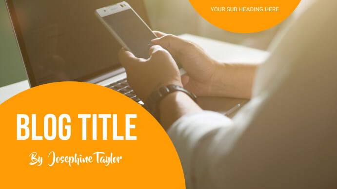 Blog flyer Presentation (16:9) template