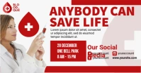 Blood Care Donation Ads Facebook Shared Image template