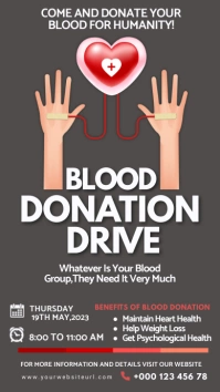 blood donation,blood camp Instagram-Story template