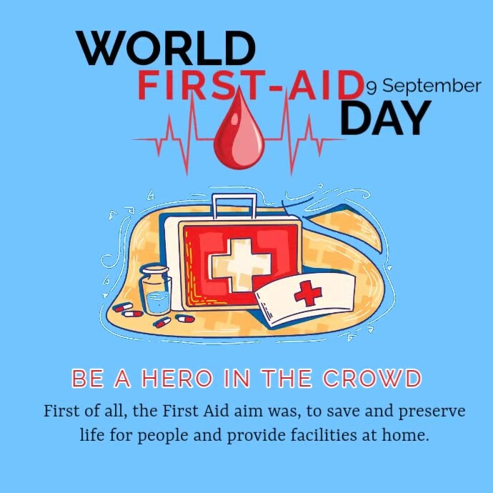 First Aid Wpis na Instagrama template