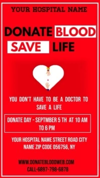 Blood Donation Camp Digitale Vertoning (9:16) template