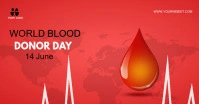 blood donation campaign social media post Facebook Shared Image template
