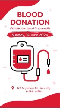 Blood Donation Instagram Story template