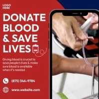 Blood Donation Instagram Post template