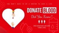 Blood Donation Digital Display Video Digitalanzeige (16:9) template