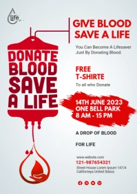 Blood Donation Flyer A4 template