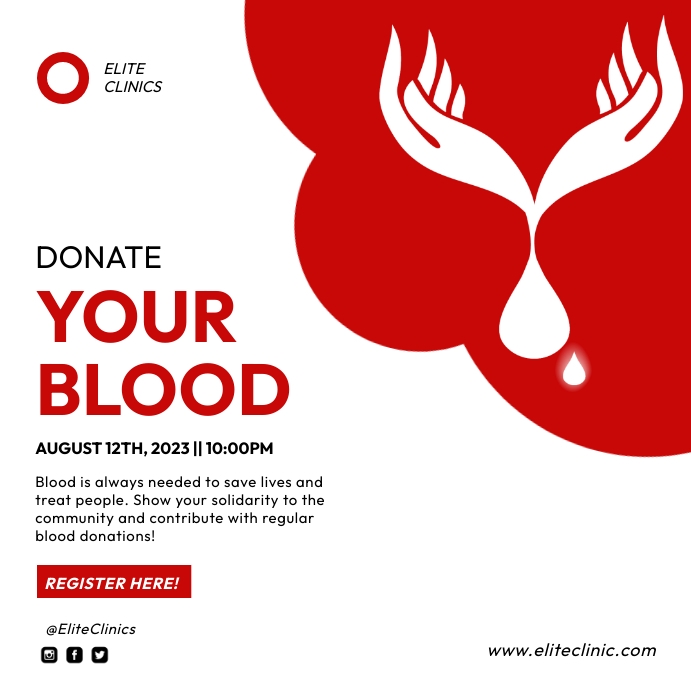 Blood Donation Flyer Template PosterMyWall blood-donation-flyer-template-postermywall