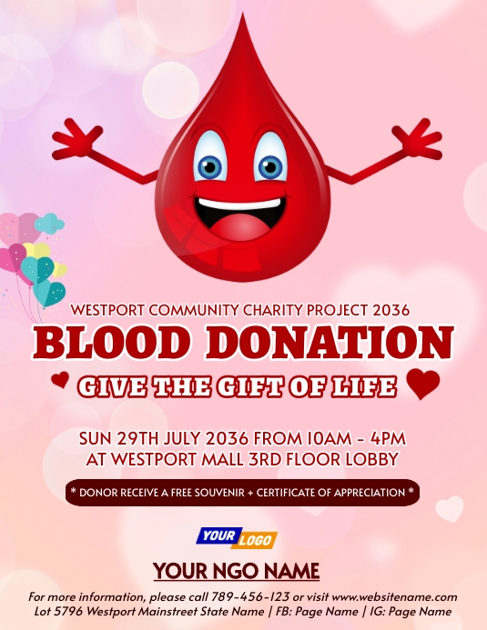 Blood Donation Flyer Design Template | PosterMyWall