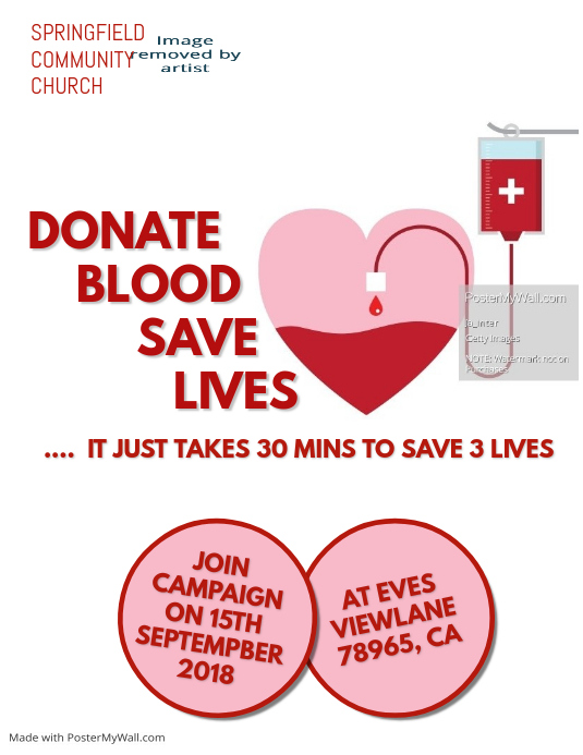 Blood Donation Flyer Template PosterMyWall
