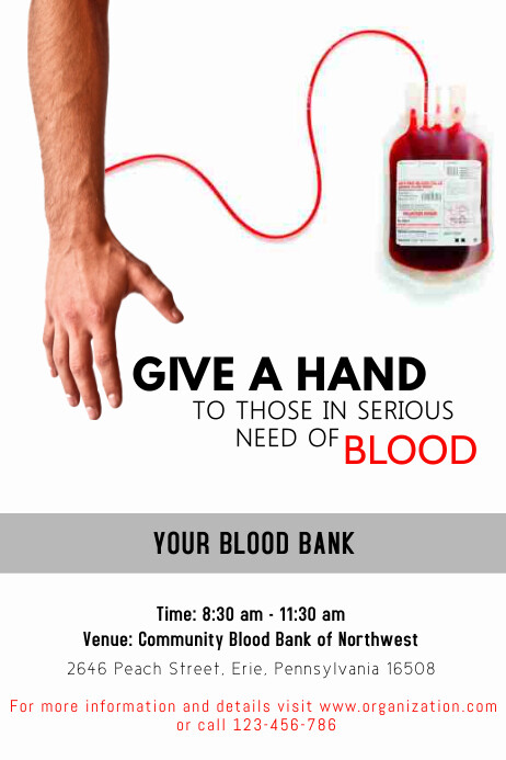 Blood Donation Poster Template Postermywall Blood Donation Poster Template Postermywall