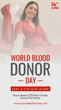Blood Donation Inatagram Story Design Instagram-verhaal template