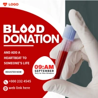 Blood Donation Instagram template
