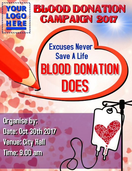Blood Donation Template PosterMyWall