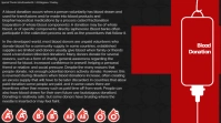 Blood Donation Red Cross Flyer Pagtatanghal (16:9) template