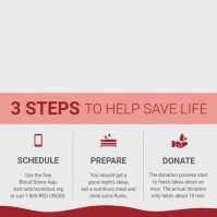 Blood Donation Square Video Isikwele (1:1) template