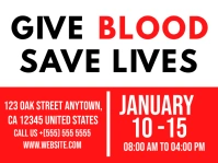 Blood Donor Needed Yard Sign Tuinbord template