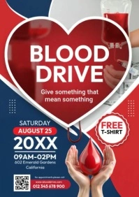 BLOOD DRIVE A4 template