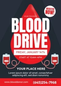 Blood Drive A4 template