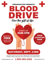 BLOOD DRIVE Flyer (US Letter) template