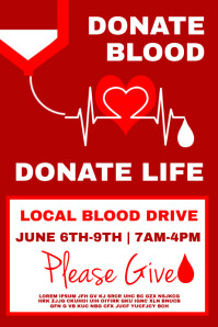 Blood Drive Template Postermywall
