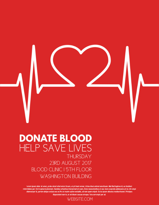 BLOOD DRIVE Template PosterMyWall