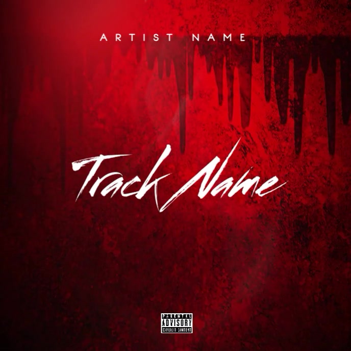 Blood mixtape cover Ikhava ye-Albhamu template