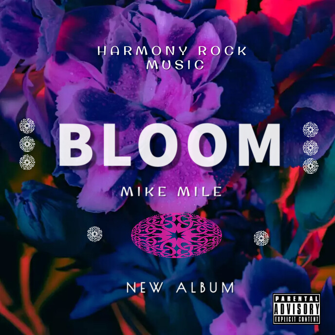 Bloom Classic Rock Album Cover Art template