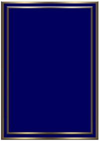 Blue & Gold Wedding Card  A3 template