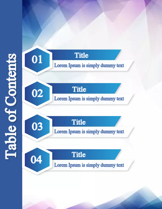 Table Of Contents Background How To Create A Table Of Contents In Word