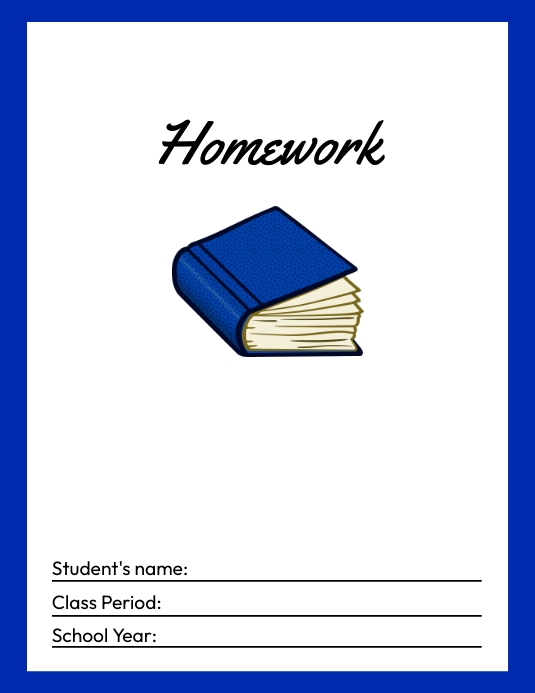 Homework Book Cover