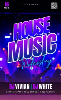 Blue 3d House Music Wednesday Legal As Legale USA template