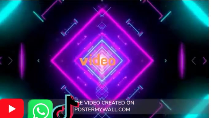 Blue 3d Intro Video  Digital Display (16:9) template