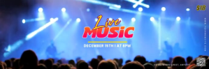 Blue 3d Live Music Tajuk Twitter Twitter-header template