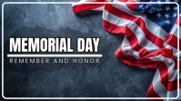 Blue 3d Memorial Day Pos Twitter template